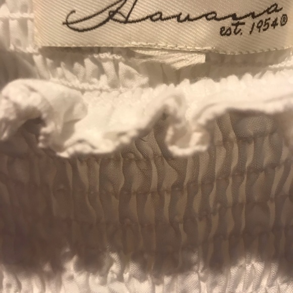 Vintage Havana Smocked Off the Shoulder Crop Top - Picture 5 of 5